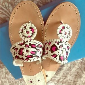 Jack Rogers Leopard Sandals